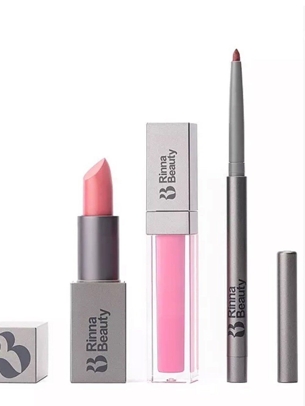 Pink Lip Trio - Lipstick, Gloss & Liner